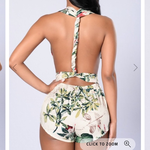 Fashion novas “Welcome to the jungle” romper - Picture 3 of 8
